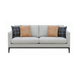 Apperson Cushioned Back Sofa Light Grey main front view