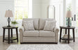 Gaelon Dune Chenille Loveseat front angled view