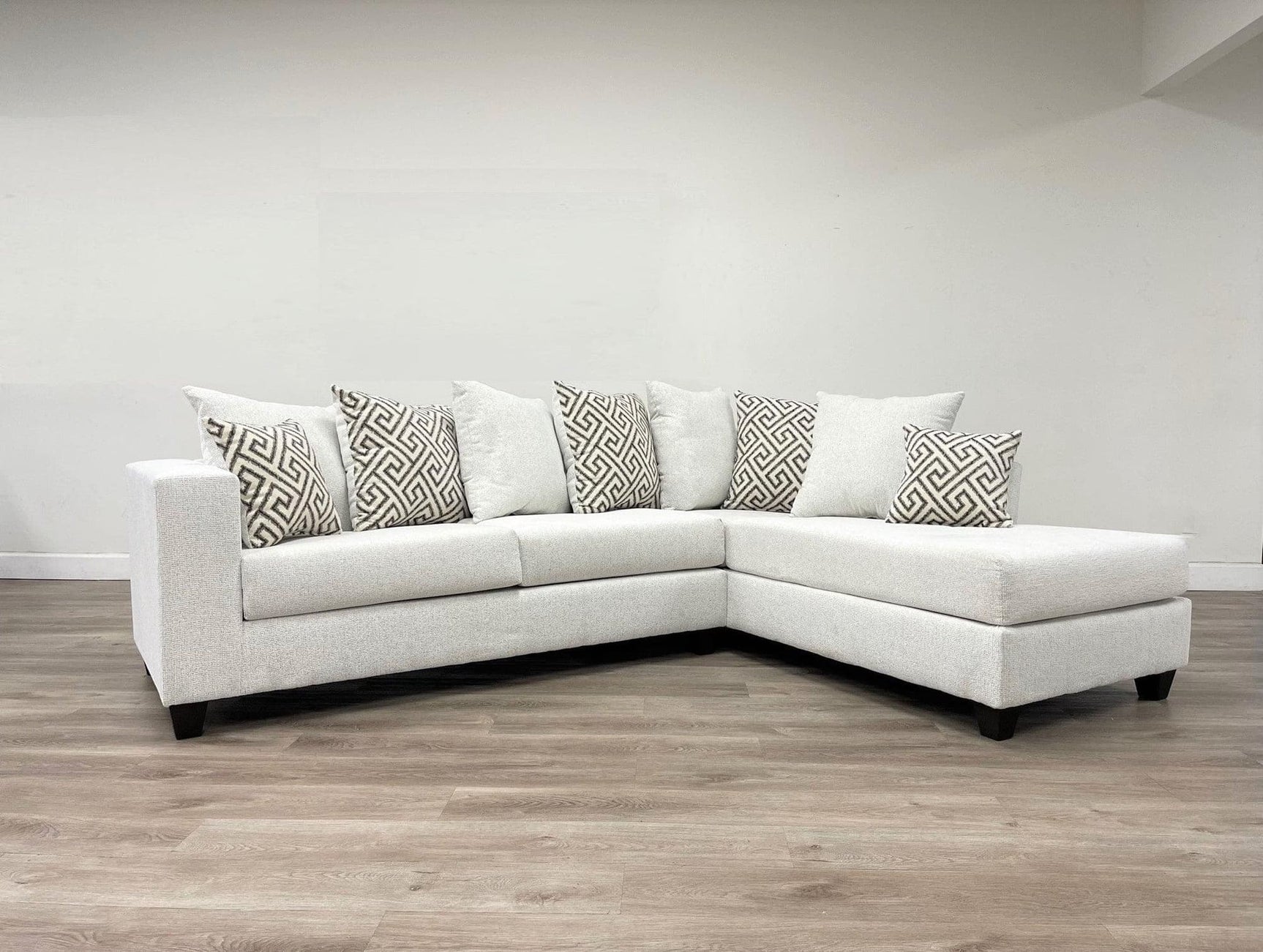 Hollywood Stone chenille upholstered sectional sofa main view
