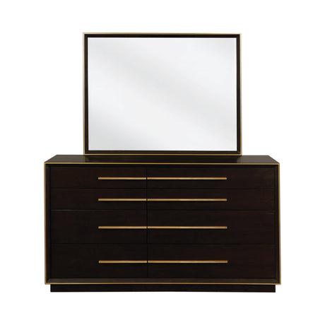 Durango Dresser Mirror Smoked Peppercorn - front view