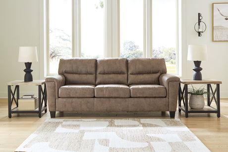 Navi Fossil Faux Leather Sofa main front view