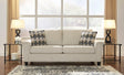 Abinger Natural Polyester Upholstered Queen Sofa Sleeper Front Angle