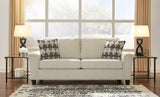 Abinger Natural Polyester Upholstered Queen Sofa Sleeper Front Angle