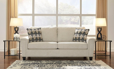 Abinger Natural Polyester Upholstered Queen Sofa Sleeper Front Angle