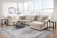 Ashley Edenfield linen fabric upholstered sectional sofa main view