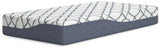 10 Inch Chime Elite 2.0 White Blue Twin Mattress front angle