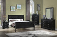 Louis Philip Black Sleigh Bedroom Set main view