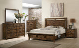 Curtis Brown Rustic Panel Bedroom Set main view bed