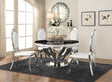 Anchorage Chrome and Black Round Dining Table main view