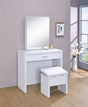 Harvey 2-Piece Vanity Set with sliding mirror jewelry compartments