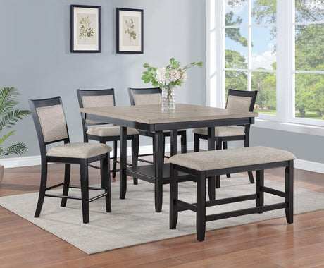 Fulton Light Gray Counter Height Dining Set main view