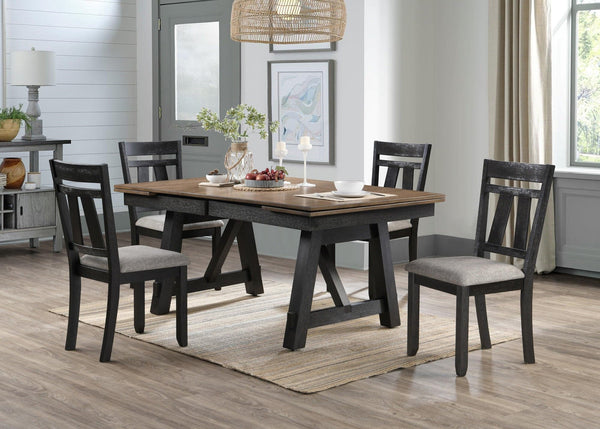 Maribelle Dining Set main angled view showing table and chairs