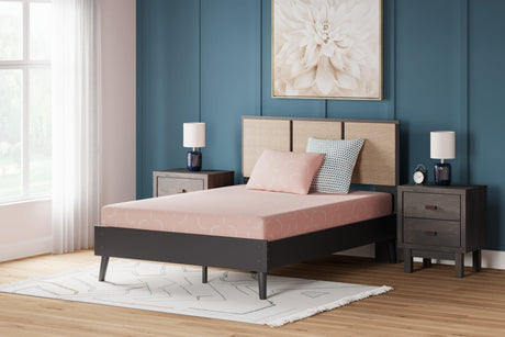 iKidz Coral Full Memory Foam Mattress and Pillow - front view