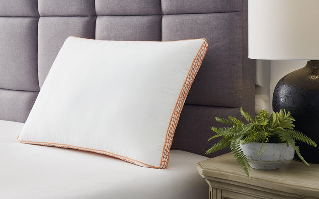 Zephyr 2.0 White Orange 3-in-1 Pillow front angle