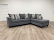 Steel Thick Fabric Upholstered Sectional sectional sofa main view with LAF sofa and RAF chaise