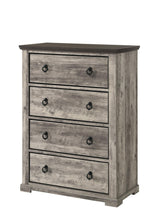 Ella Mae Gray 5-Drawer Chest front angle