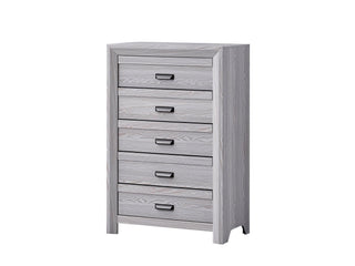 Adelaide Drift Wood 5-Drawer Chest front view