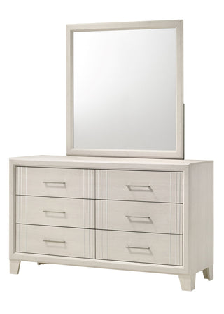 Charlie Cream 6-Drawer Dresser front view