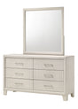 Charlie Cream 6-Drawer Dresser front view
