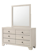 Atticus White 6-Drawer Modern Dresser front view
