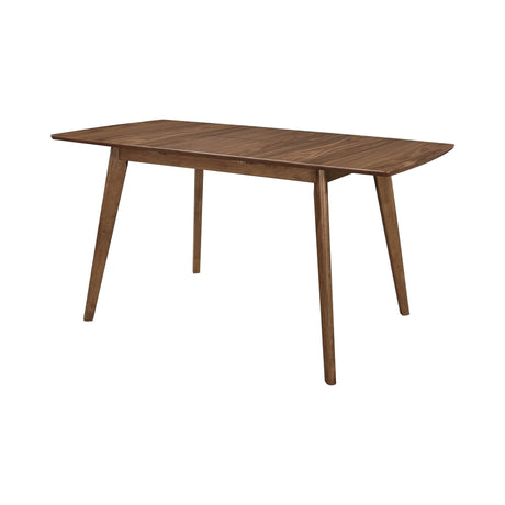 Alfredo Rectangular Dining Table natural walnut front view