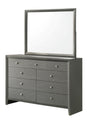 Denker Gunmetal 9-Drawer Solid Wood Dresser front view
