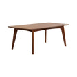 Malone Rectangular Dining Table dark walnut angled front view