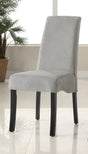 Montclair black leatherette high back dining chair front view