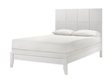Denker Evan White Full Bed - angled front view