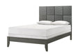 Denker Gunmetal Panel Full Bed, full-size, side view