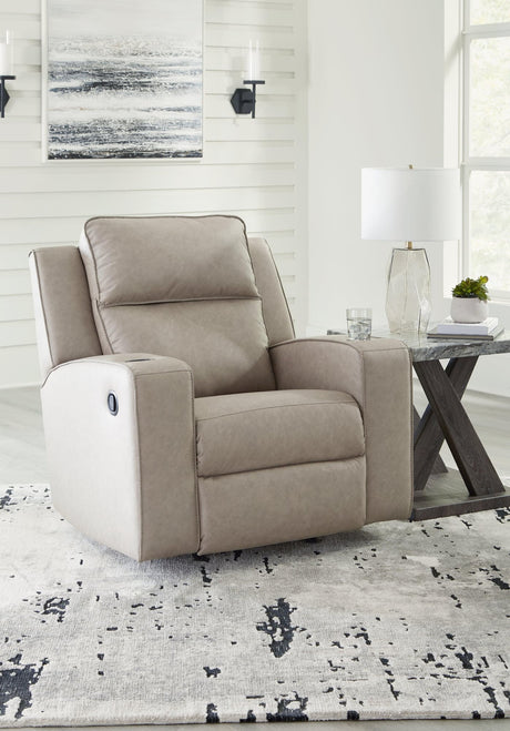 Lavenhorne Pebble Faux Leather Recliner front view