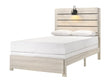 Carter White LED Platform Full Bed front view