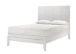 Denker Evan White Panel Queen Bed - angled front view