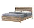 Tilston Brown Queen Panel Bed front angle