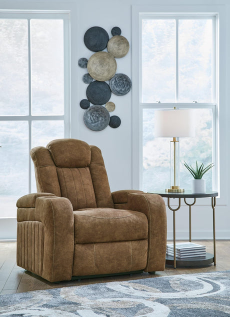 Wolfridge Brindle Faux Leather Power Recliner main view