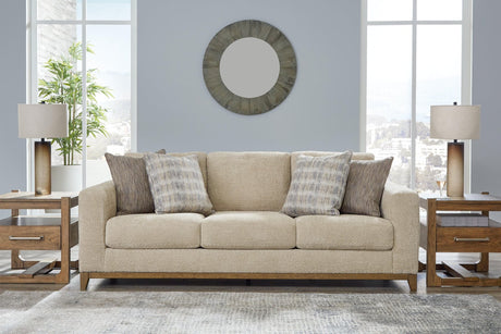 Parklynn Desert Chenille Sofa front view in desert chenille fabric