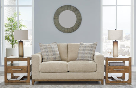 Parklynn Desert Chenille Loveseat front angle view
