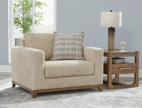 Parklynn Desert Chenille Oversized Chair front angle