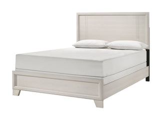 Charlie Cream King Panel Bed front view