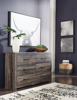 Drystan Multi-Color Rustic Industrial Dresser front view