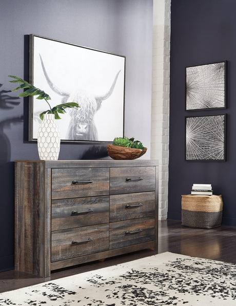 Drystan Multi-Color Rustic Industrial Dresser front view