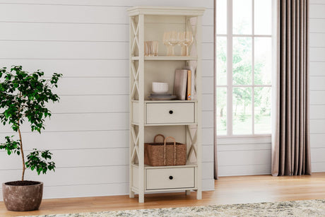 Bolanburg Antique White Display Cabinet front view