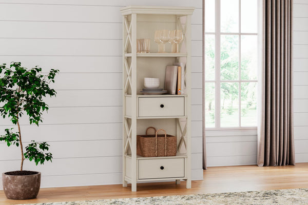 Bolanburg Antique White Display Cabinet front view