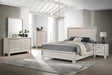 Charlie Cream Panel Bedroom Set king size bed main view