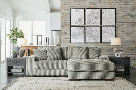 Lindyn Fog 2-Piece Sectional with Chaise front view