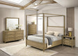 Sienna Brown Canopy Platform Bedroom Set main view bed