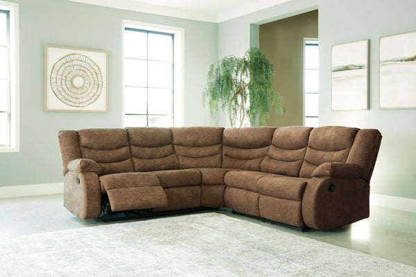 Partymate Brindle 2-Piece Reclining Sectional front view