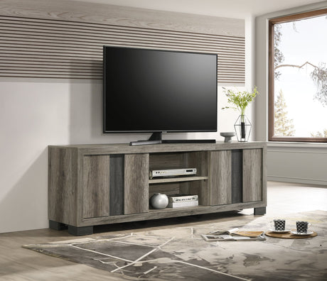 Rangley Gray TV Stand front view