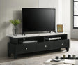 Alina Black floating TV stand front view
