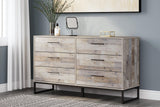 Neilsville Whitewash Casual Dresser front view